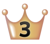 ランキング3位、銅